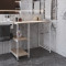 Стелаж-полиця Бафрум 405 Ferrum-decor для пральної машини 90x101x60,5 Білий метал ДСП Дуб Сан-Марино 16 мм (FRD-107399)