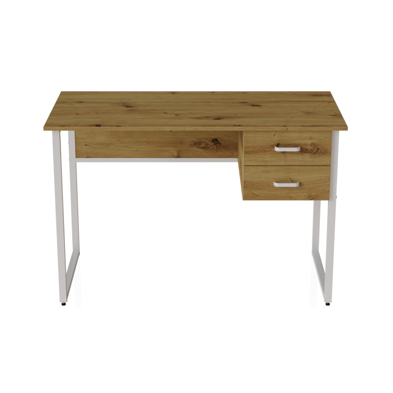 Комп'ютерний стіл Ferrum-decor Дакота 75x140x70 білий ДСП Дуб Артизан 16 мм (FRD-107279)
