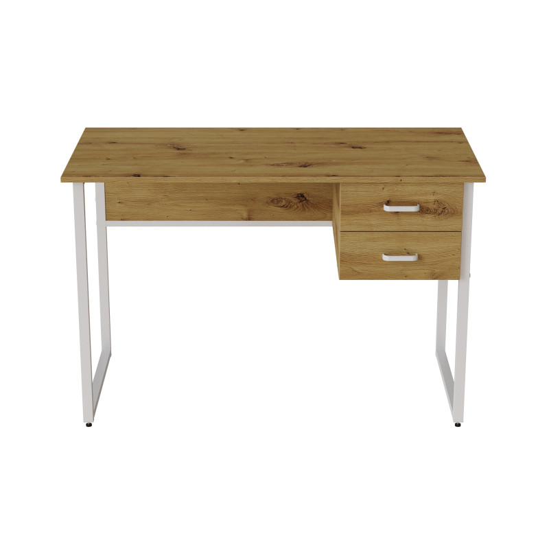 Комп'ютерний стіл Ferrum-decor Дакота 75x120x70 білий ДСП Дуб Артизан 16 мм (FRD-107269)