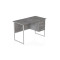 Комп'ютерний стіл Ferrum-decor Гаррі 75x120x60 білий ДСП Бетон 32 мм (FRD-107289)