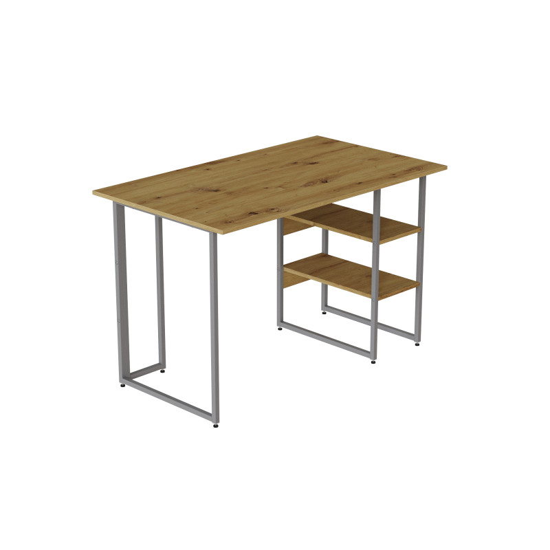 Комп'ютерний стіл Ferrum-decor Кевін 75x120x60 сірий ДСП Дуб Артизан 32 мм (FRD-107219)