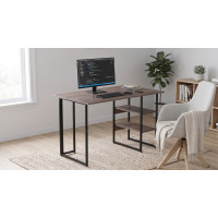 Стол письменный Кевин Ferrum-decor 75x100x60 Черный металл ДСП Дуб Кремона Канолло 16 мм (FRD-108009)