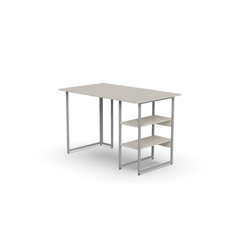 Стіл письмовий Кевин Ferrum-decor 75x100x60 Сірий метал ДСП Кашемір 16 мм (FRD-108119)