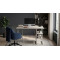 Стіл письмовий Кевин Ferrum-decor 75x100x60 Сірий метал ДСП Кашемір 16 мм (FRD-108119)