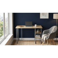 Стол письменный Кевин Ferrum-decor 75x120x70 Серый металл ДСП Дуб Кремона Торро 16 мм (FRD-108179)