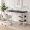 Стіл письмовий Кевин Ferrum-decor 75x120x70 Білий метал ДСП Каштан Арвадонна 32 мм (FRD-108109)