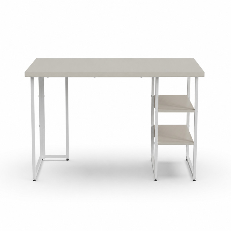 Стіл письмовий Кевин Ferrum-decor 75x100x70 Білий метал ДСП Кашемір 32 мм (FRD-108139)
