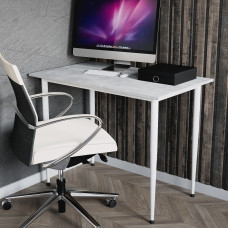 Універсальний стіл Prime Ferrum-decor 750x1200x600 Білий метал ДСП Бетон 16 мм (FRD-107699)