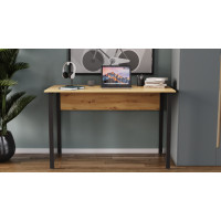 Компьютерный стол Ferrum-decor Курт 75x120x60 черный ДСП Дуб Артизан 16мм (FRD-107149)