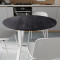 Круглий стіл MARSI 3 870-3 Ferrum-decor 750x870x870 Білий метал ДСП Каштан Арвадонна 16 мм (FRD-107519)
