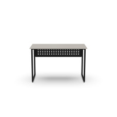 Стіл письмовий Майк Ferrum-decor 75x140x60 Чорний метал ДСП Кашемір 16 мм (FRD-108309)