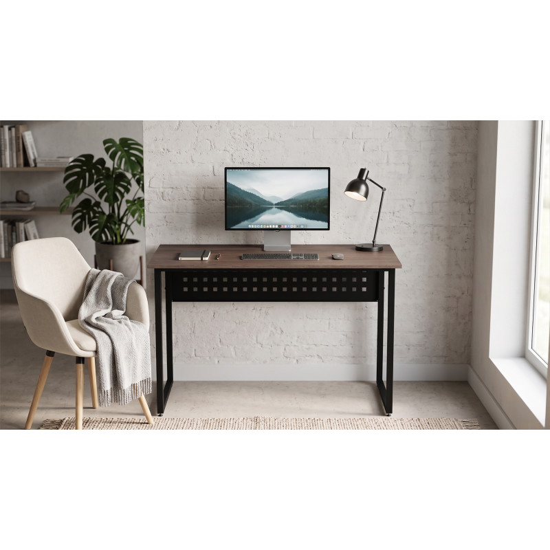 Стіл письмовий Майк Ferrum-decor 75x100x60 Чорний метал ДСП Дуб Кремона Канолло 16 мм (FRD-108189)
