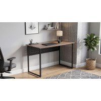 Стол письменный Майк Ferrum-decor 75x100x60 Черный металл ДСП Дуб Кремона Канолло 16 мм (FRD-108189)