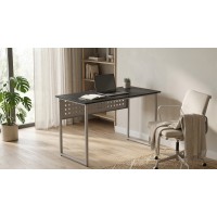 Стіл письмовий Майк Ferrum-decor 75x120x60 Сірий метал ДСП Каштан Арвадонна 16 мм (FRD-108269)