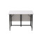 Стол-книжка трансформер Морис 2 Ferrum-decor 750x1000x1100 Черный металл ДСП Белый 16 мм (FRD-107319)