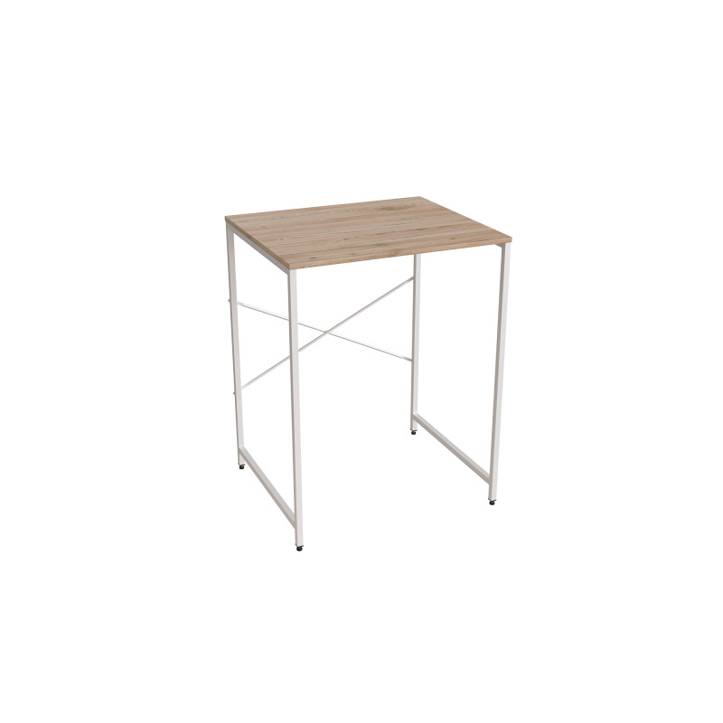 Стелаж-полиця Бафрум 401 Ferrum-decor для пральної машини 90x70,5x60,5 Білий метал ДСП Дуб Сан-Марино 16 мм (FRD-107359)