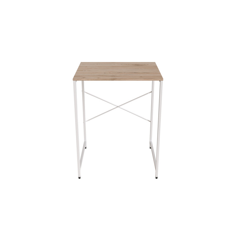 Стелаж-полиця Бафрум 401 Ferrum-decor для пральної машини 90x70,5x60,5 Білий метал ДСП Дуб Сан-Марино 16 мм (FRD-107359)