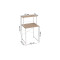 Стелаж-полиця Бафрум 402 Ferrum-decor для пральної машини 133,5x70,5x60,5 Білий метал ДСП Дуб Сан-Марино 16 мм (FRD-107369)