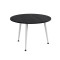 Журнальний круглий стіл OPTIMA 1 ніжки конусні Ferrum-decor 450x670x670 Білий метал ДСП Каштан Арвадонна 16 мм (FRD-107539)