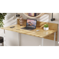 Комп'ютерний стіл Ferrum-decor Скай 75x120x70 білий ДСП Дуб Артизан 32 мм (FRD-106979)