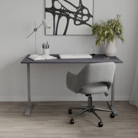 Стол письменный Space Ferrum-decor 750x1400x600 Серый металл ДСП Каштан Арвадонна 16 мм (FRD-107959)