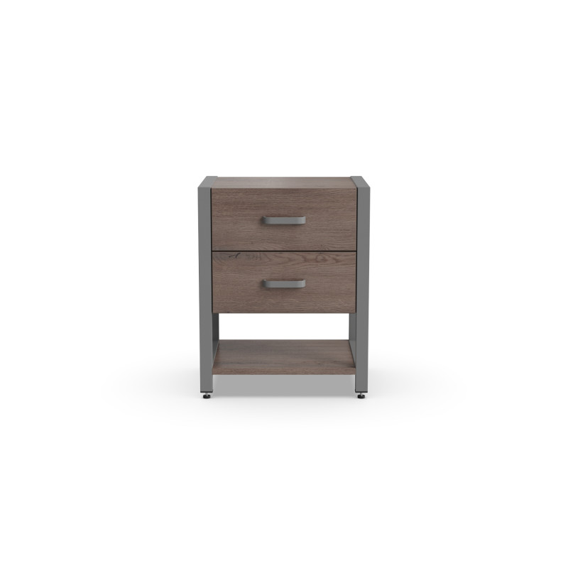 Тумба універсальна Ferrum-decor Вів'єн 2/1 50x41x40 сірий ДСП Дуб Кремона Канолло 16 мм (FRD-107799)