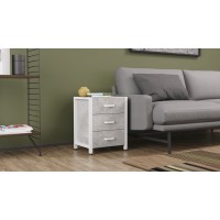 Тумба універсальна Ferrum-decor Вів'єн 3 50x41x40 білий ДСП Бетон 16 мм (FRD-106929)