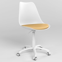 Крісло офісне поворотне Новий Стиль ASTI GTS (J) PW62 (BOX-1) K01 ECO-01 (Бежевий) (NWS-132008)