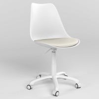 Крісло офісне поворотне Новий Стиль ASTI GTS (J) PW62 (BOX-1) K01 ECO-50 (Білий) (NWS-132018)
