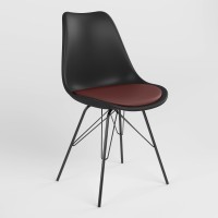 Стул обеденный Новый Стиль ASTI 4A BLACK (BOX-3) K02 ECO-28 (Бордовый) (NWS-132349)