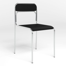 Стілець офісний Новий Стиль ASCONA CHROME V-4 (Чорний) (NWS-127198)