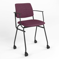Стул офисный Новый Стиль ISIT ARM BLACK RMH (BOX-2) C-29 (Вишневый) (NWS-128028)