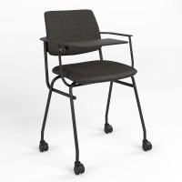Стілець офісний Новий Стиль ISIT ARM BLACK T RMH (BOX-2) C-26 (Сірий) (NWS-128108)