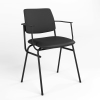 Стул офисный Новый Стиль ISIT ARM BLACK V-4 (Черный) (NWS-127858)