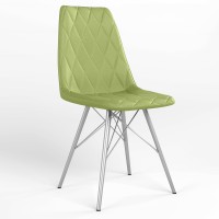 Стул обеденный Новый Стиль LIYA 4LX ALU (BOX-2) SMP ECO-45 (фисташковой) (NWS-128528)
