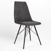 Стул обеденный Новый Стиль LIYA 4LX BLACK (BOX-4) SMP PUMA-15 (Темно-пепельный) (NWS-128558)