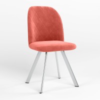 Стул обеденный Новый Стиль MILANA 4L CHROME (BOX-1) LN SORO-51 (Оранжевый) (NWS-128808)