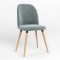Стул на раме MILANA WOOD BLACK (BOX-1) LN SORO-34 (Ментол) (NWS-128868)