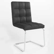 Стілець обідній Новий Стиль RALPH CF CHROME (BOX-2) ECO-30 (Чорний) (NWS-129088)