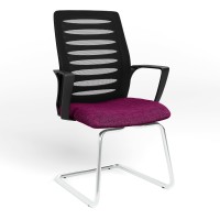 Конференц-крісло Новий Стиль WEBSTAR CF CHROME-BLACK OH-5 C-74 (Фіолетовий) (NWS-129918)