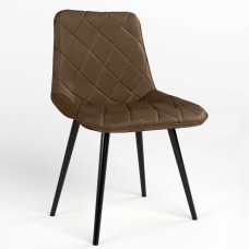 Обідній стілець Новий Стиль NICOLE HN BLACK (BOX-2) SQR ECO-35 (Кава) (NWS-121930)