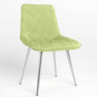 Обідній стілець Новий Стиль NICOLE HN CHROME (BOX-4) LN ECO-45 (Фісташковий) (NWS-122120)