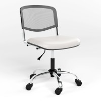 Кресло офисное поворотное Новый Стиль ISO NET GTS CHROME OH-1 V-1 (Белый) (NWS-124101)