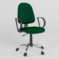 Крісло офісне поворотне Новий Стиль JUPITER GTP CHROME P C-32 (Зелений) (NWS-124121)