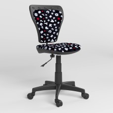 Кресло детское поворотное Новый Стиль MINISTYLE GTS P SPR-10 (Черно-белый) (NWS-124331)