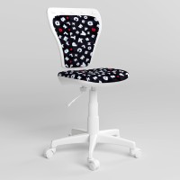 Крісло дитяче поворотне Новий Стиль MINISTYLE GTS WHITE P SPR-10 (Чорно-білий) (NWS-124321)