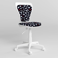 Кресло детское поворотное Новый Стиль MINISTYLE GTS WHITE P SPR-10 (Черно-белый) (NWS-124321)
