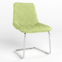 Обідній стілець Новий Стиль NICOLE CF CHROME (BOX-1) SQR ECO-45 (Фісташковий) (NWS-130029)