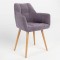 Стул на раме DASTER WOOD ALU (BOX-1) LN SORO-65 (Фиолетовый) (NWS-121243)