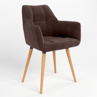 Обідній стілець Новий Стиль DASTER WOOD BLACK (BOX-1) LN SORO-28 (Світло-коричневий) (NWS-121263)